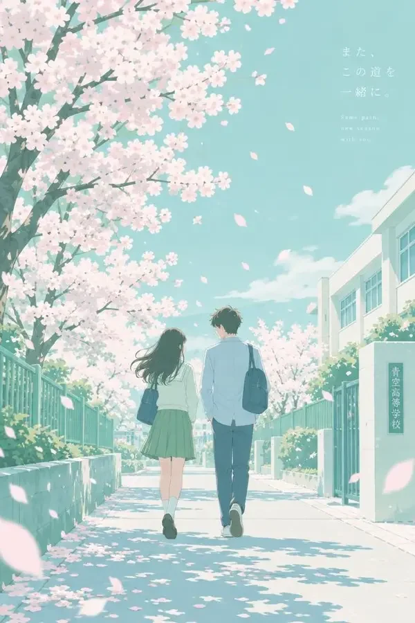 免费看短剧《樱花落下的声音》剧照背景